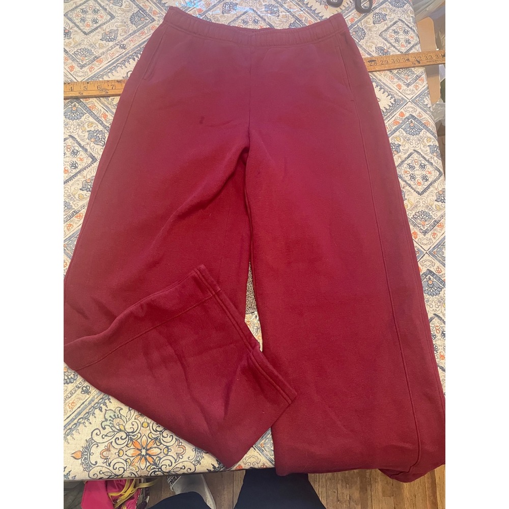 OFFLINE by Aerie Burgundy Wide Leg Sweatpants Classic Fit Maroon M Short